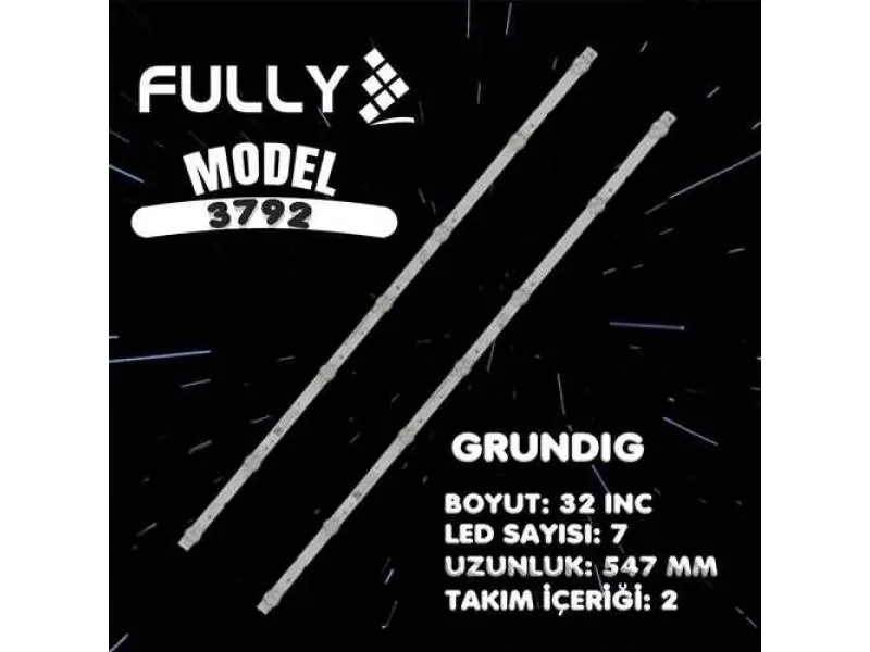 FULLY SET-3792 ARÇELİK GRUNDIG 32 INC 2 ADET (SET) TV LED BAR