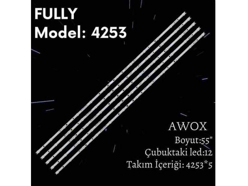 FULLY-SET-4253  AWOX AWX55140 LED BAR, 55TFH5500 LED BAR, ORA 55IH55ST LED BAR, TELENOVA 55'' LED BAR SJ.YM.D5500602-2835BS-M