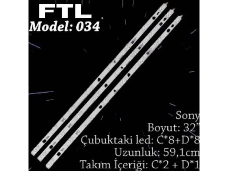 FTL-034 LG 32 INC 2WC+1WD ADET (SET) TV LED BAR