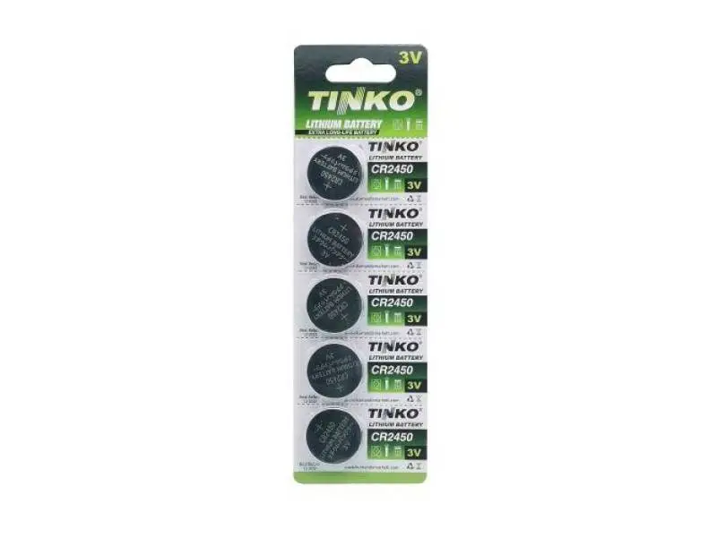 Tinko Cr2450 3V 5'Li Blister Paket Lityum Pil Tinko Cr2450 3V 5'Li Blister Paket Lityum Pil