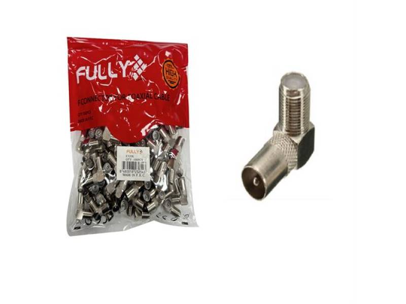 F Konnektör Dişi L Fiş 60 Ohm Erkek Dönüştürücü Jak