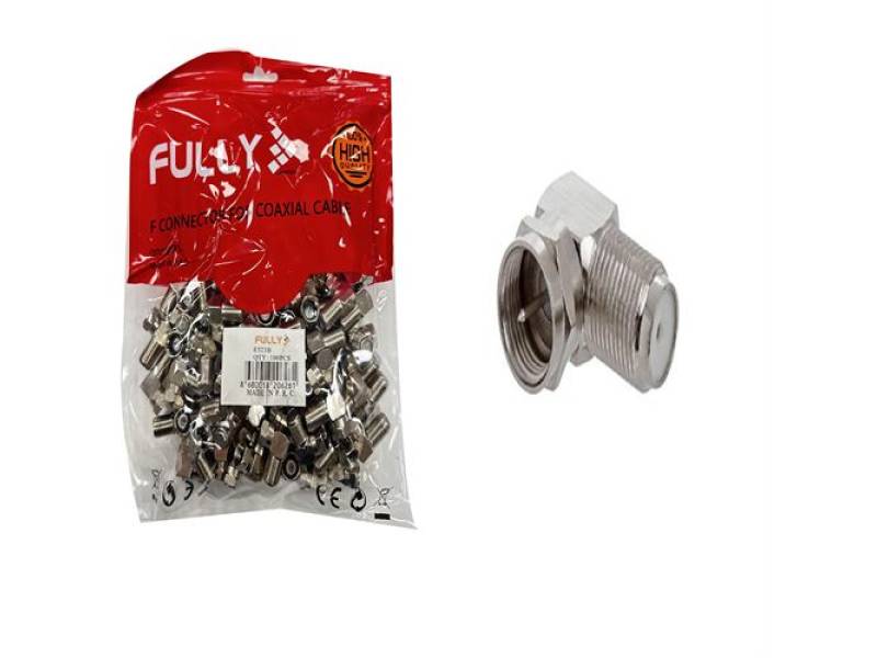 F Konnektör RG6 L Tip