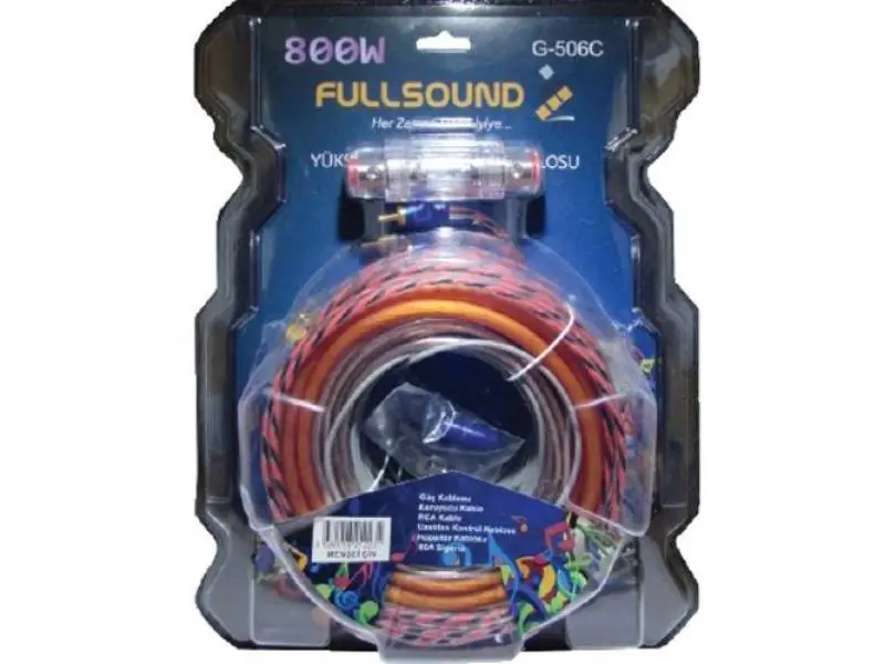 800W 8GA Oto Amfi Kablo Seti 800W 8GA Oto Amfi Kablo Seti