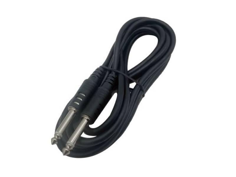 6.3mm Siyah Renk 5mt  Mono Mikrofon Kablosu