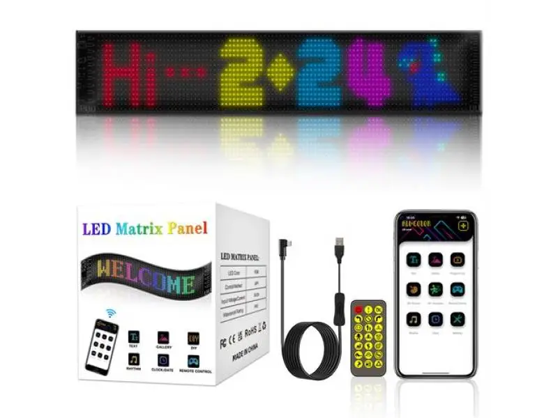 16X96 CAMA YAPIŞAN MATRIX PANEL LED EKRAN 16X96 CAMA YAPIŞAN MATRIX PANEL LED EKRAN