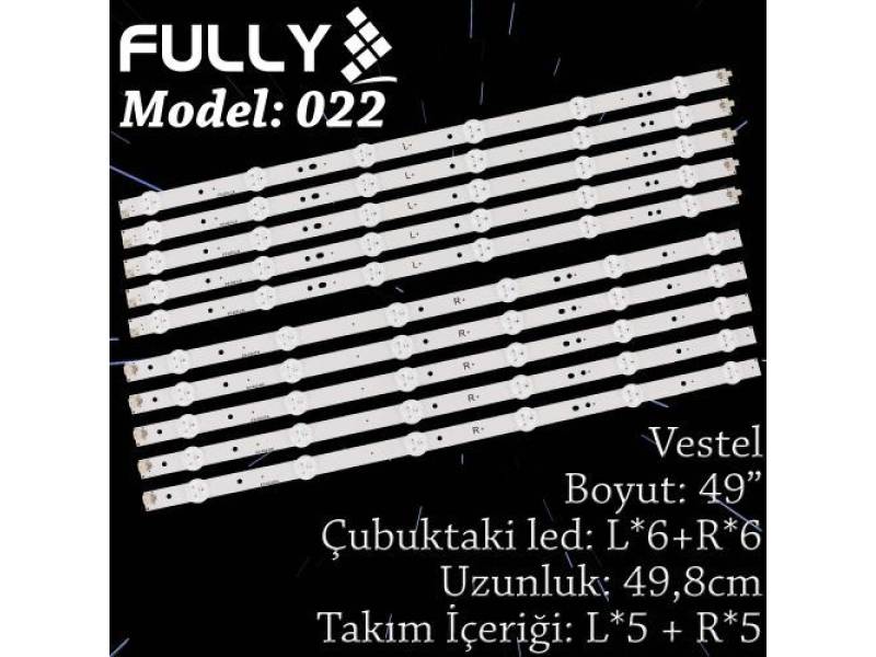 FULLY SET-022 SUNNY 49 INC 5R+5L ADET (SET) TV LED BAR FULLY SET-022 SUNNY 49 INC 5R+5L ADET (SET) TV LED BAR