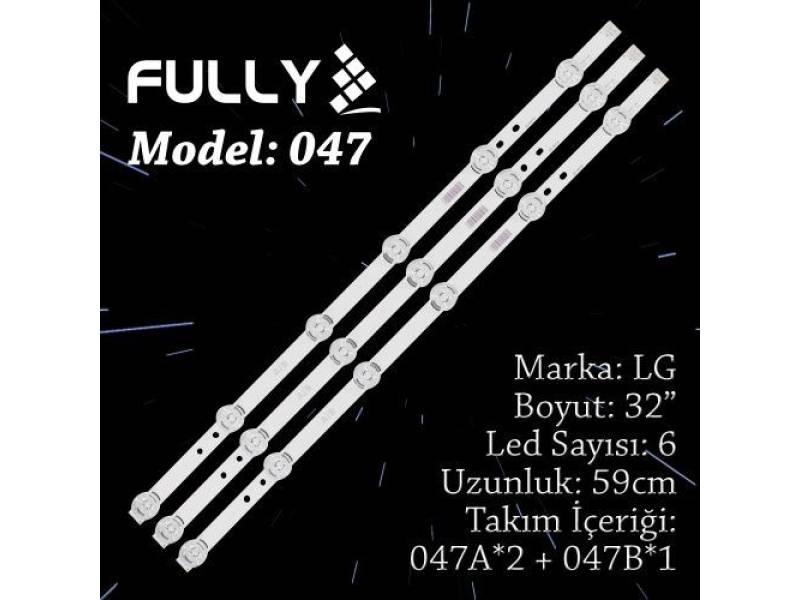 FULLY-SET-047 LG 32 INC 2A+1B 3 ADET (SET) BAKALİT TV LED BAR FULLY-SET-047 LG 32 INC 2A+1B 3 ADET (SET) BAKALİT TV LED BAR