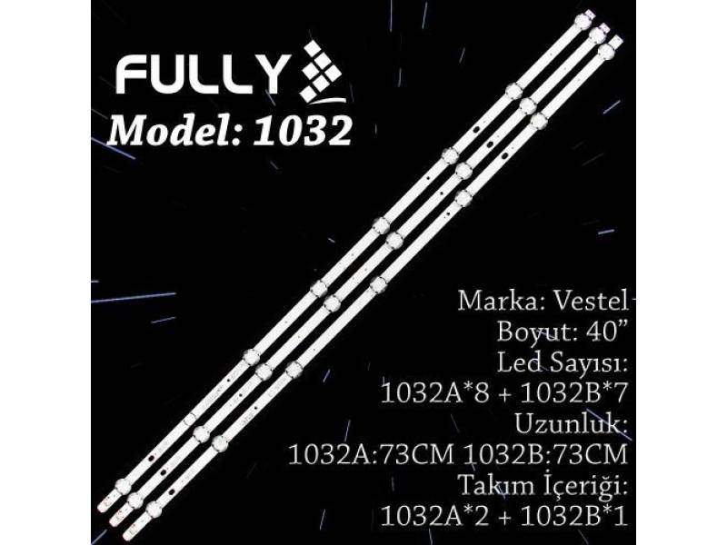 FULLY-SET-1032 VESTEL 40 INC 2A+1 B ADET (SET) TV LED BAR FULLY-SET-1032 VESTEL 40 INC 2A+1 B ADET (SET) TV LED BAR