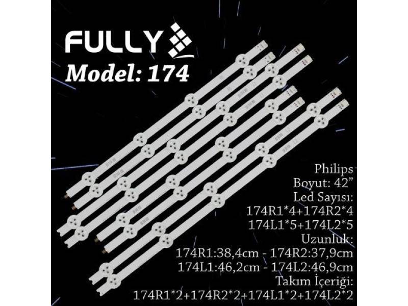 FULLY-SET-174 PHILIPS 42 INC 2R1+2L1+2R2+2L2 ADET (SET) TV LED BAR FULLY-SET-174 PHILIPS 42 INC 2R1+2L1+2R2+2L2 ADET (SET) TV LED BAR