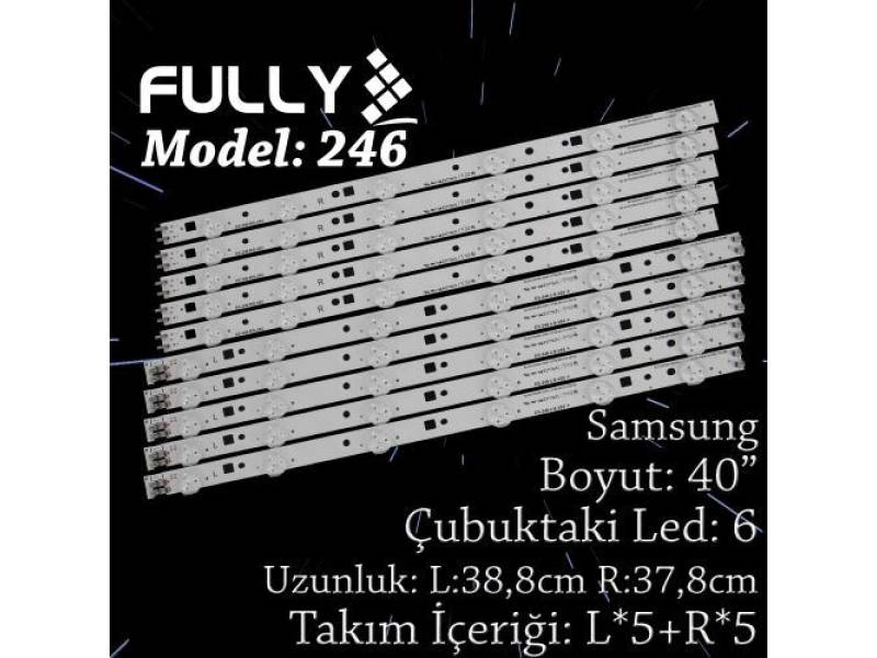 FULLY SET-246 SAMSUNG 40 INC 5R+5L ADET (SET) TV LED BAR