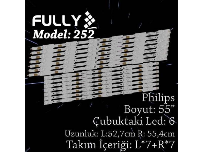 FULLY-SET-252 PHILIPS 55 INC 7R+7L ADET (SET) TV LED BAR FULLY-SET-252 PHILIPS 55 INC 7R+7L ADET (SET) TV LED BAR