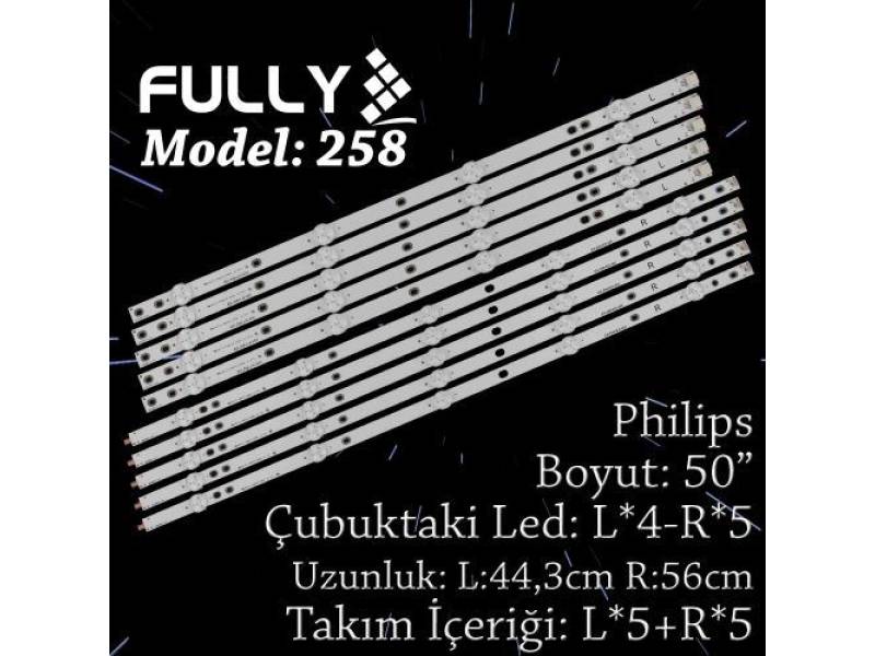 FULLY SET-258 PHILIPS 50 INC 5R+5L ADET (SET) TV LED BAR