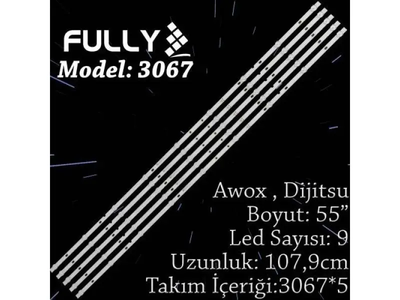 FULLY SET-3067 Dijitsu/AWOX 55 INC 5  ADET (SET) TV LED BAR
