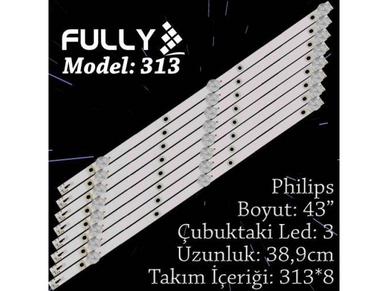 FULLY SET-313 PHILIPS 43 INC 8 ADET (SET) TV LED BAR FULLY SET-313 PHILIPS 43 INC 8 ADET (SET) TV LED BAR