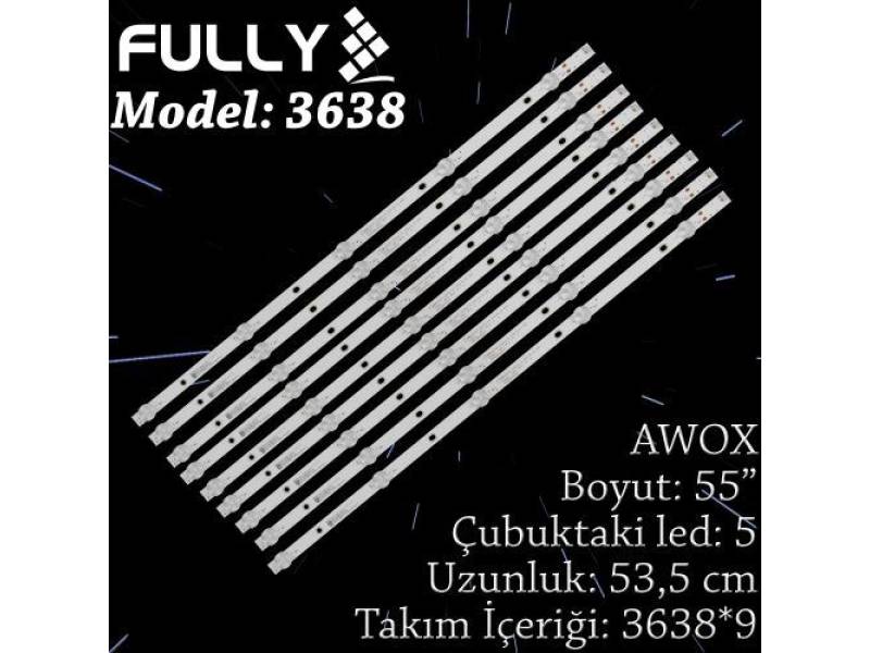 FULLY SET-3638 AWOX 55 INC 9 ADET (SET) TV LED BAR FULLY SET-3638 AWOX 55 INC 9 ADET (SET) TV LED BAR
