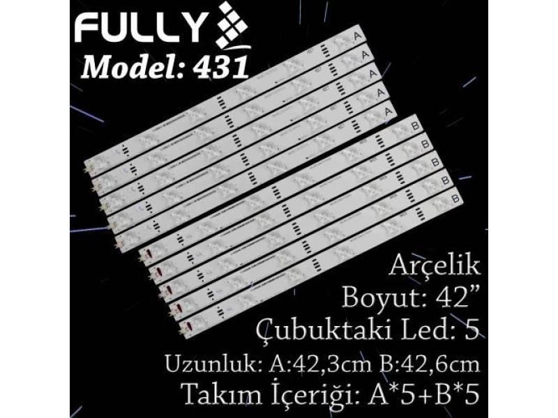 FULLY- SET-431 Arcelik 42 INC 5A+5B ADET (SET) TV LED BAR FULLY- SET-431 Arcelik 42 INC 5A+5B ADET (SET) TV LED BAR