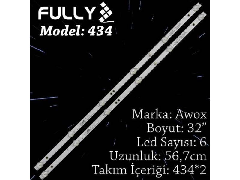FULLY SET-434 AWOX 32 INC 2 ADET (SET) TV LED BAR FULLY SET-434 AWOX 32 INC 2 ADET (SET) TV LED BAR