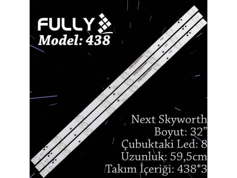 FULLY SET-438 SKYWORTH/NEXT 32 INC 3 ADET (SET) TV LED BAR FULLY SET-438 SKYWORTH/NEXT 32 INC 3 ADET (SET) TV LED BAR
