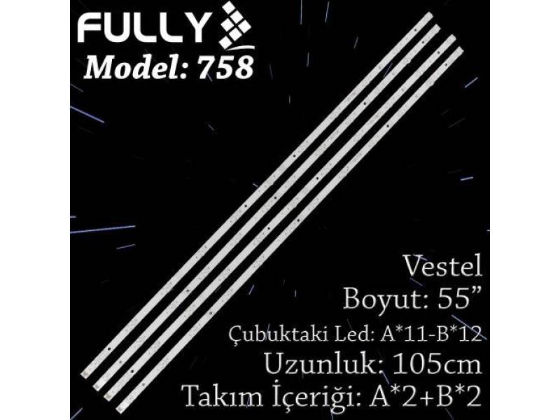 FULLY SET-758 VESTEL 55 INC 2A+2B ADET (SET) TV LED BAR FULLY SET-758 VESTEL 55 INC 2A+2B ADET (SET) TV LED BAR