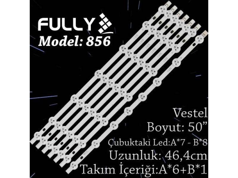 FULLY SET-856 VESTEL 50 INC 6A+1B ADET (SET) TV LED BAR
