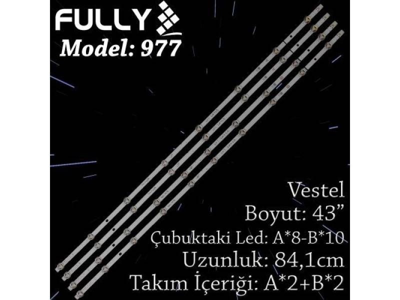 FULLY SET-977 VESTEL/JL 43 INC 2A+2B ADET (SET) TV LED BAR FULLY SET-977 VESTEL/JL 43 INC 2A+2B ADET (SET) TV LED BAR