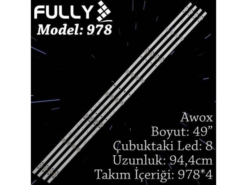 FULLY- SET-978 AWOX 49 INC 4 ADET (SET) TV LED BAR FULLY- SET-978 AWOX 49 INC 4 ADET (SET) TV LED BAR