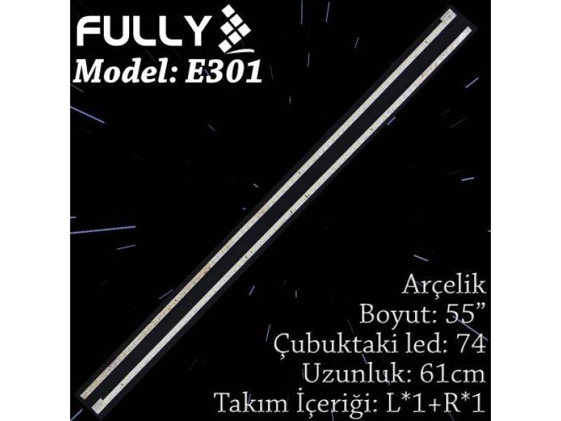 EASTERN SET-ELED-301 ARÇELİK 55 INC 1L+1R ADET (SET) TV LED BAR EASTERN SET-ELED-301 ARÇELİK 55 INC 1L+1R ADET (SET) TV LED BAR