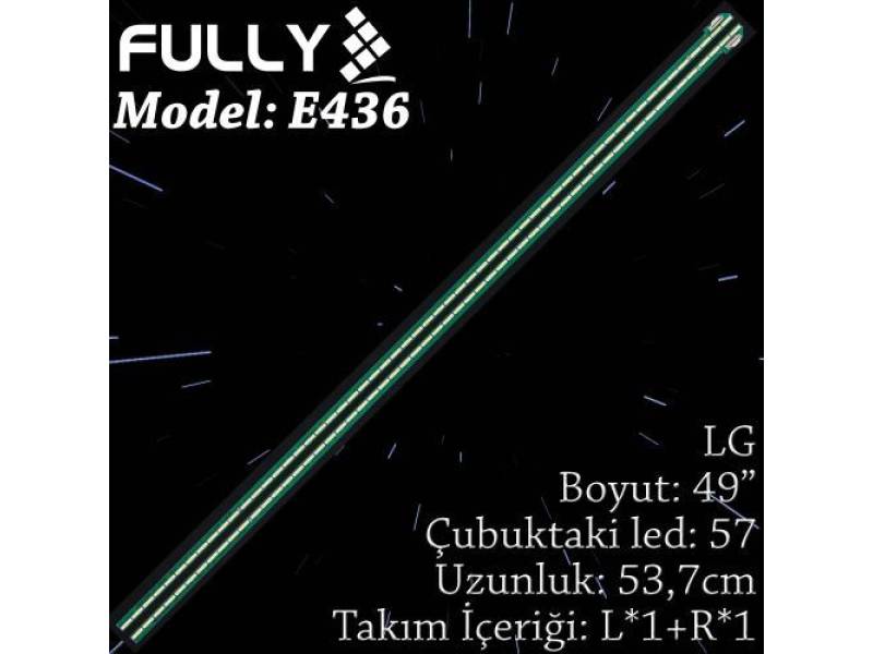 FULLY SET-ELED-436 LG 49 INC 1L+1R ADET (SET) TV LED BAR FULLY SET-ELED-436 LG 49 INC 1L+1R ADET (SET) TV LED BAR
