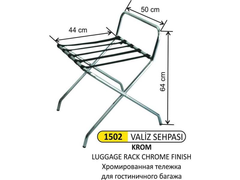 Arı Metal 1502 Valiz Sehpası Kromajlı