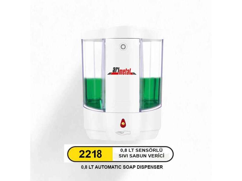 Arı Metal 2218 Fotoselli Sıvı Sabunluk Plastik 800 ML