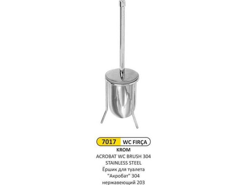 Arı Metal 7017 WC Klozet Fırçası Akrobat Paslanmaz