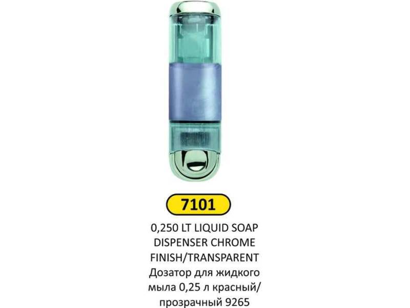 Arı Metal 7101 Sıvı Sabun Verici 250 ML Krom Şeffaf