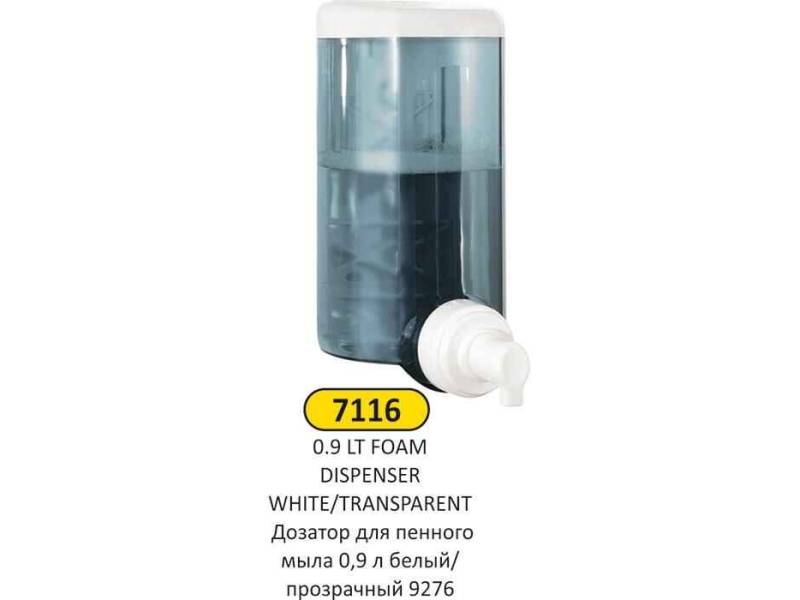 Arı Metal 7116 Köpük Sabunluk 900 ML Beyaz Şeffaf