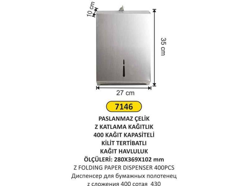 Arı Metal 7146 Z Katlama Kağıtlık 400 Lük