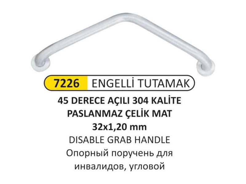 Arı Metal 7226 Engelli Tutunma Barı Açılı