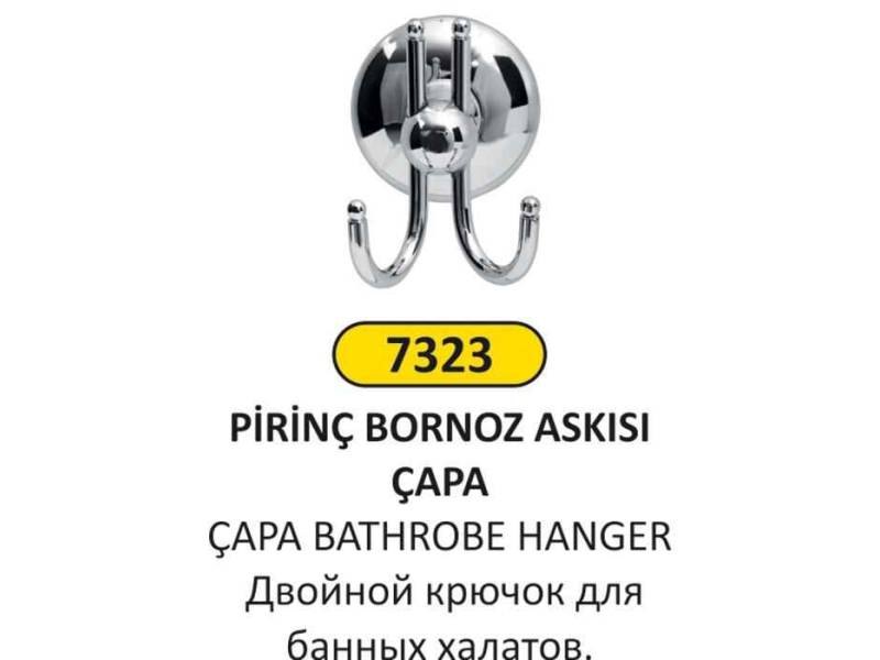 Arı Metal 7323 Paslanmaz Bornoz Askı Çapa İkili