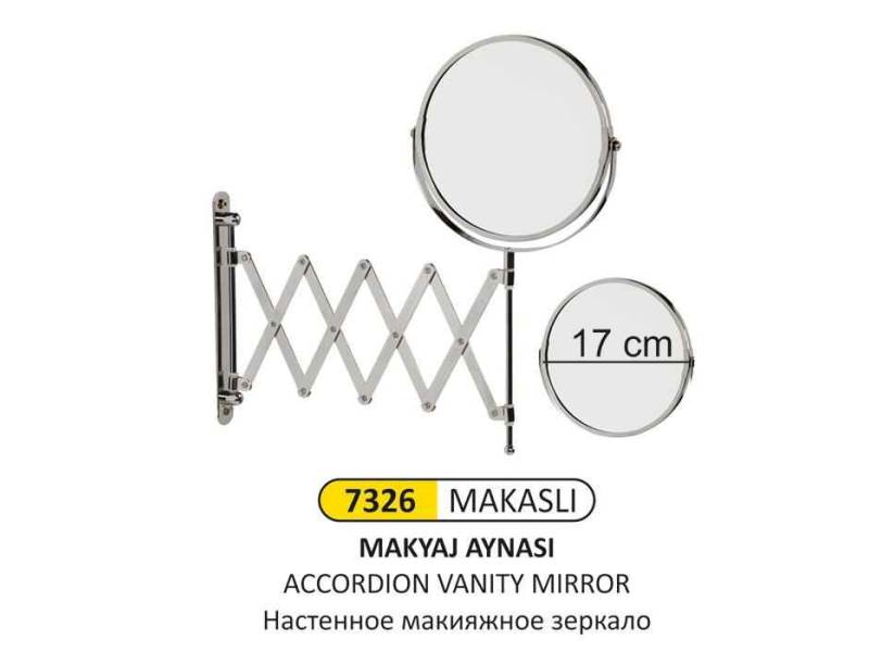 Arı Metal 7326 Makyaj Aynası Makaslı