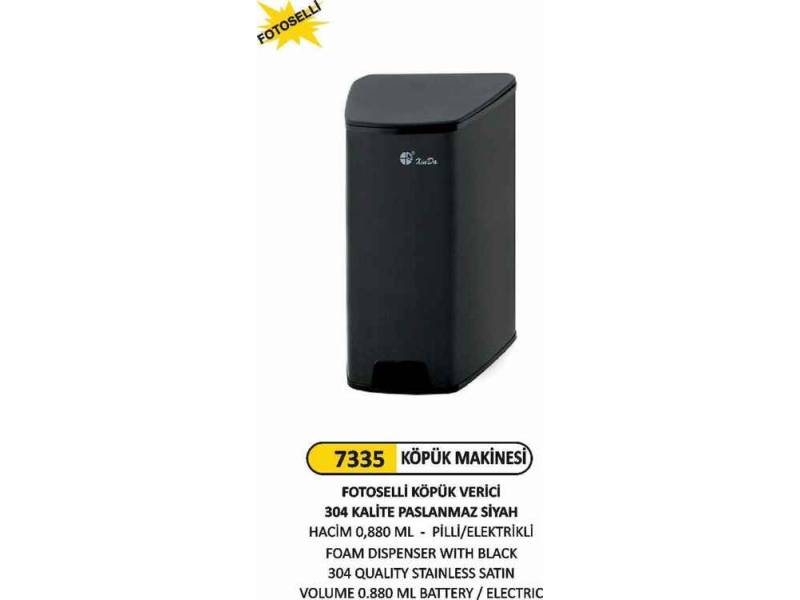 Arı Metal 7335 Fotoselli Köpük Verici Paslanmaz Siyah 880 ML