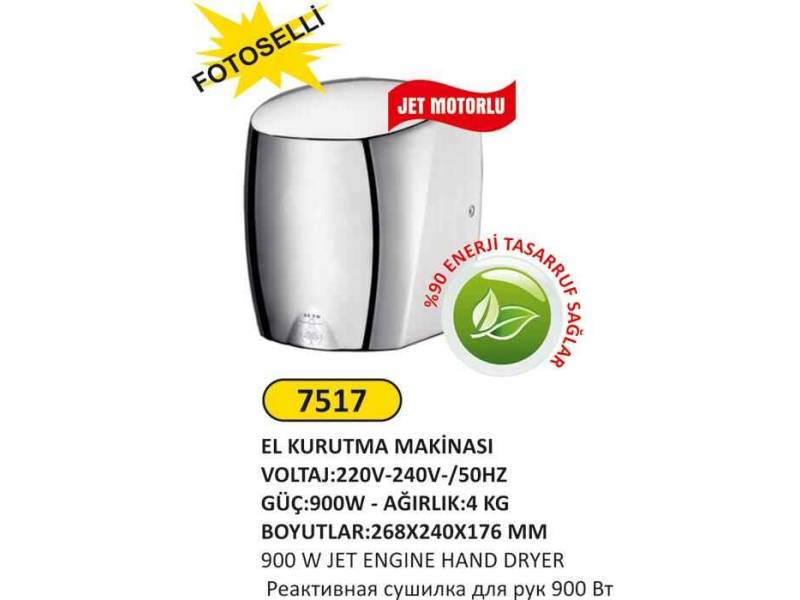 Arı Metal 7517 El Kurutma Makinası Jet Motorlu 900 W