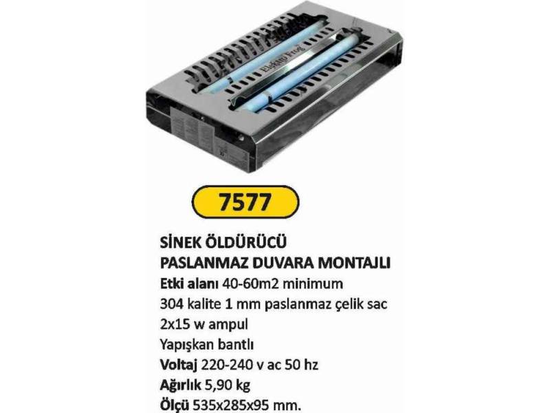 Arı Metal 7577 Sinek Öldürücü Paslanmaz Çelik Duvara Montajlı