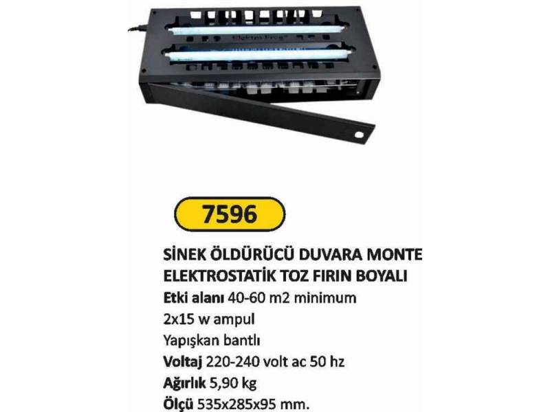 Arı Metal 7596 Sinek Öldürücü Duvara Monte Siyah
