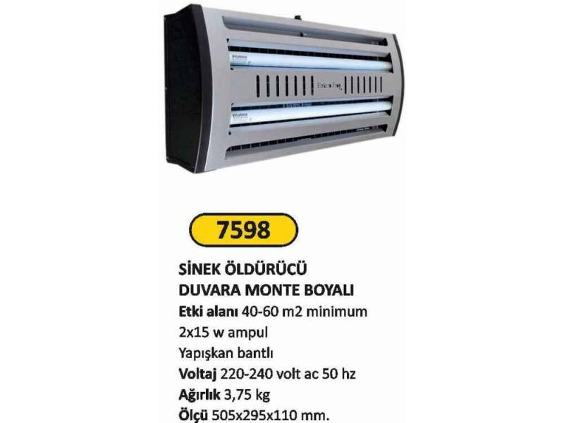 Arı Metal 7598 Sinek Öldürücü Duvara Monte Boyalı