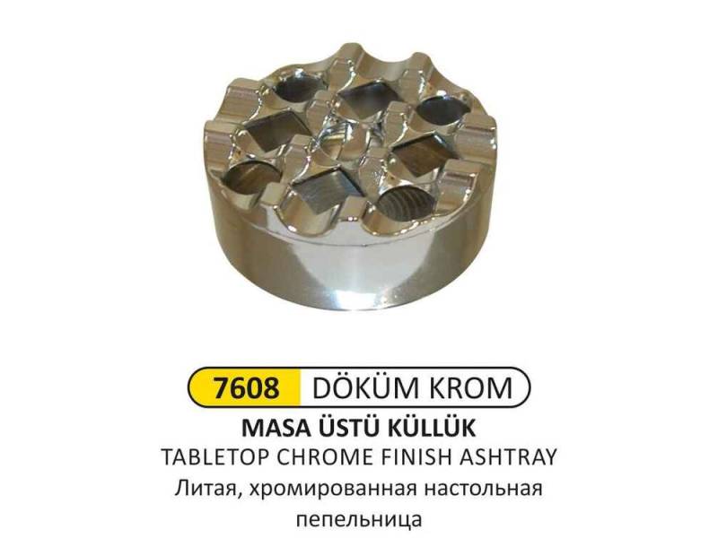Arı Metal 7608 Masa Üstü Küllük Döküm Krom