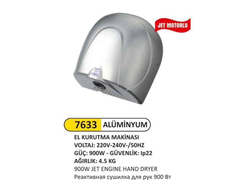 Arı Metal 7633 El Kurutma Makinası Jet Motorlu 900 W