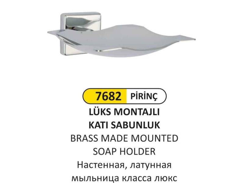 Arı Metal 7682 Lüks Montajlı Katı Sabunluk Prinç