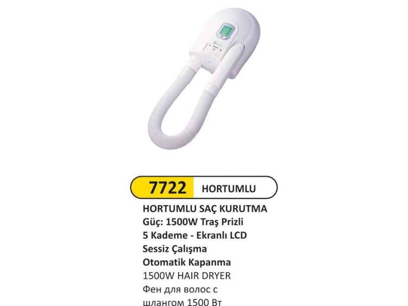 Arı Metal 7722 Saç Kurutma Makinası Hortumlu 1500 W