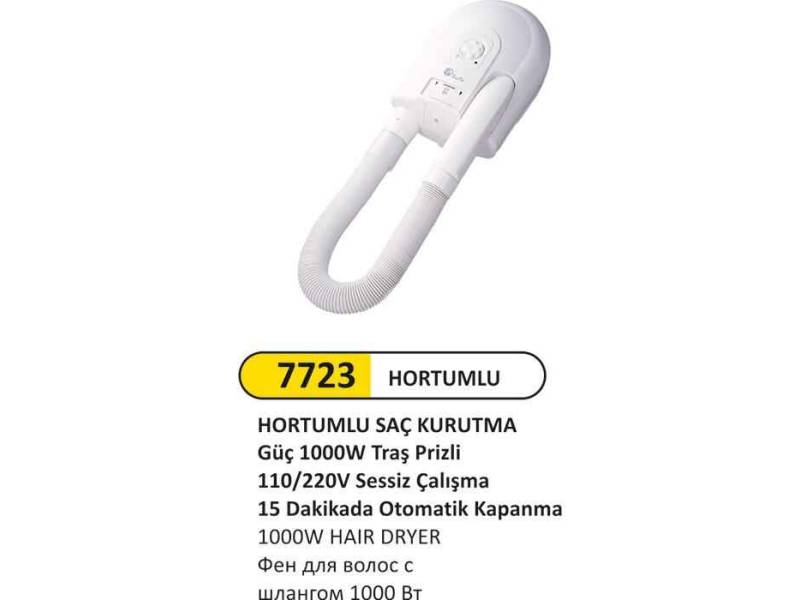 Arı Metal 7723 Saç Kurutma Makinası Hortumlu 1000 W
