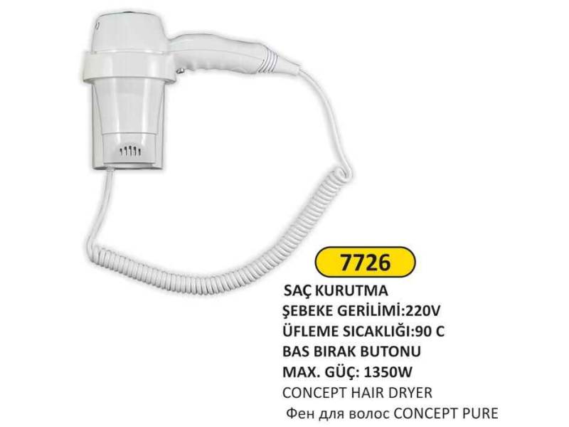 Arı Metal 7726 Saç Kurutma Makinesi Concept Pure