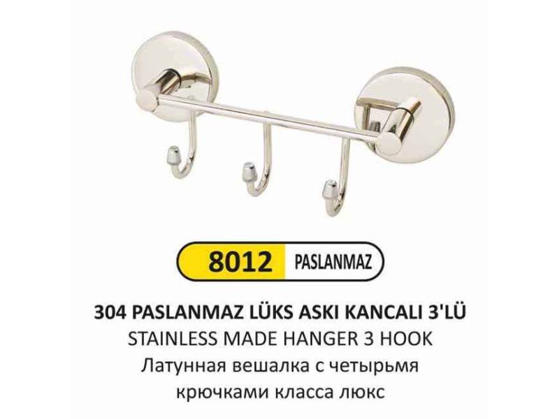 Arı Metal 8012 3 Lü Askılık 304 Kalite