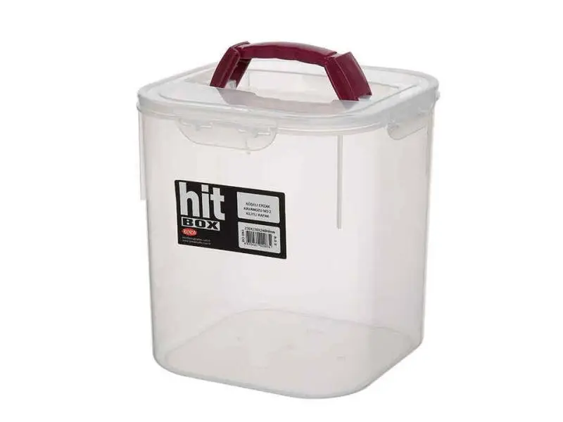 Bora BO083 Köşeli Erzak Kavanozu 9 Litre Kilitli Kapak Bora BO083 Köşeli Erzak Kavanozu 9 Litre Kilitli Kapak